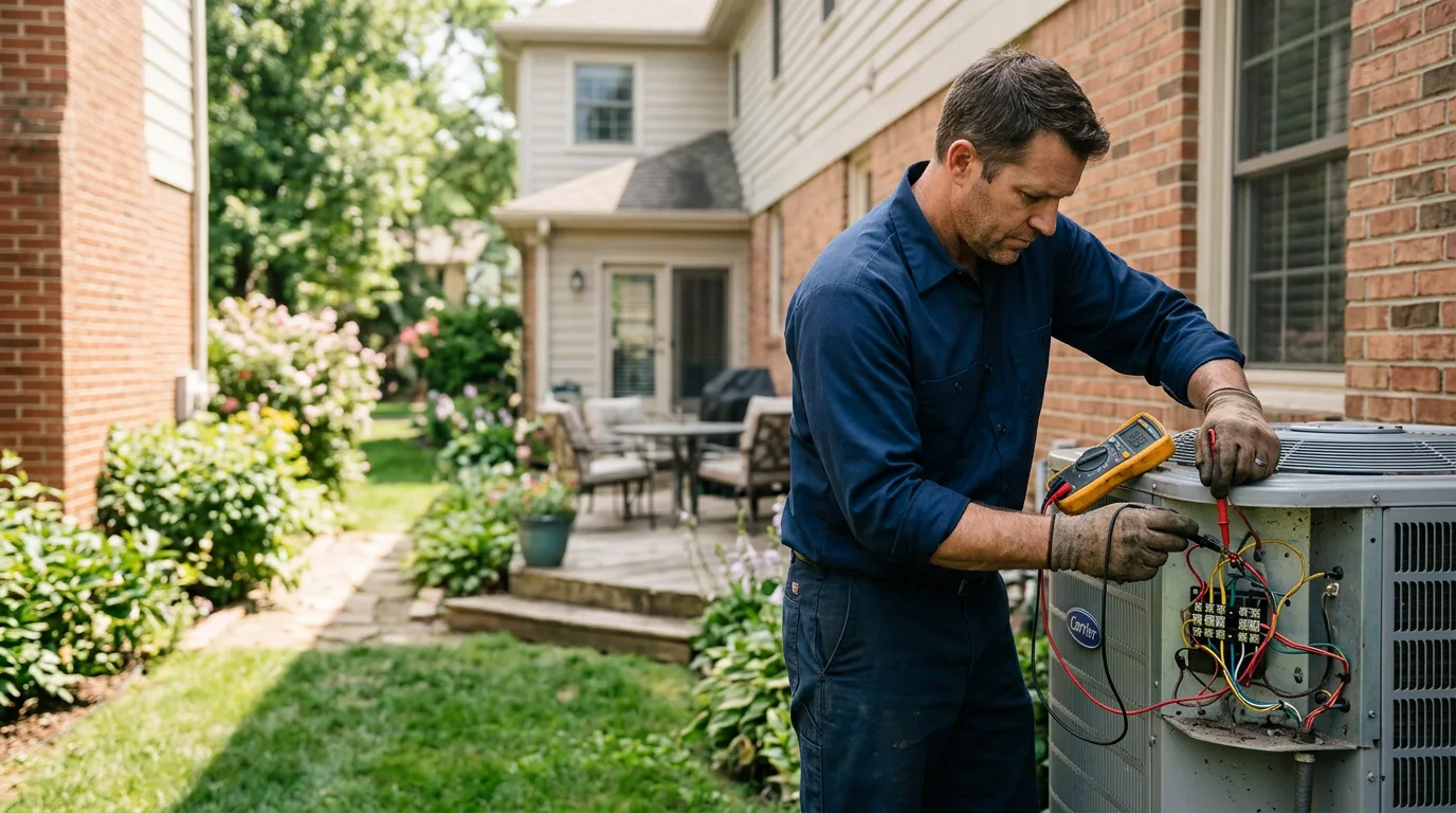 HVAC technician working near Elgin, IL